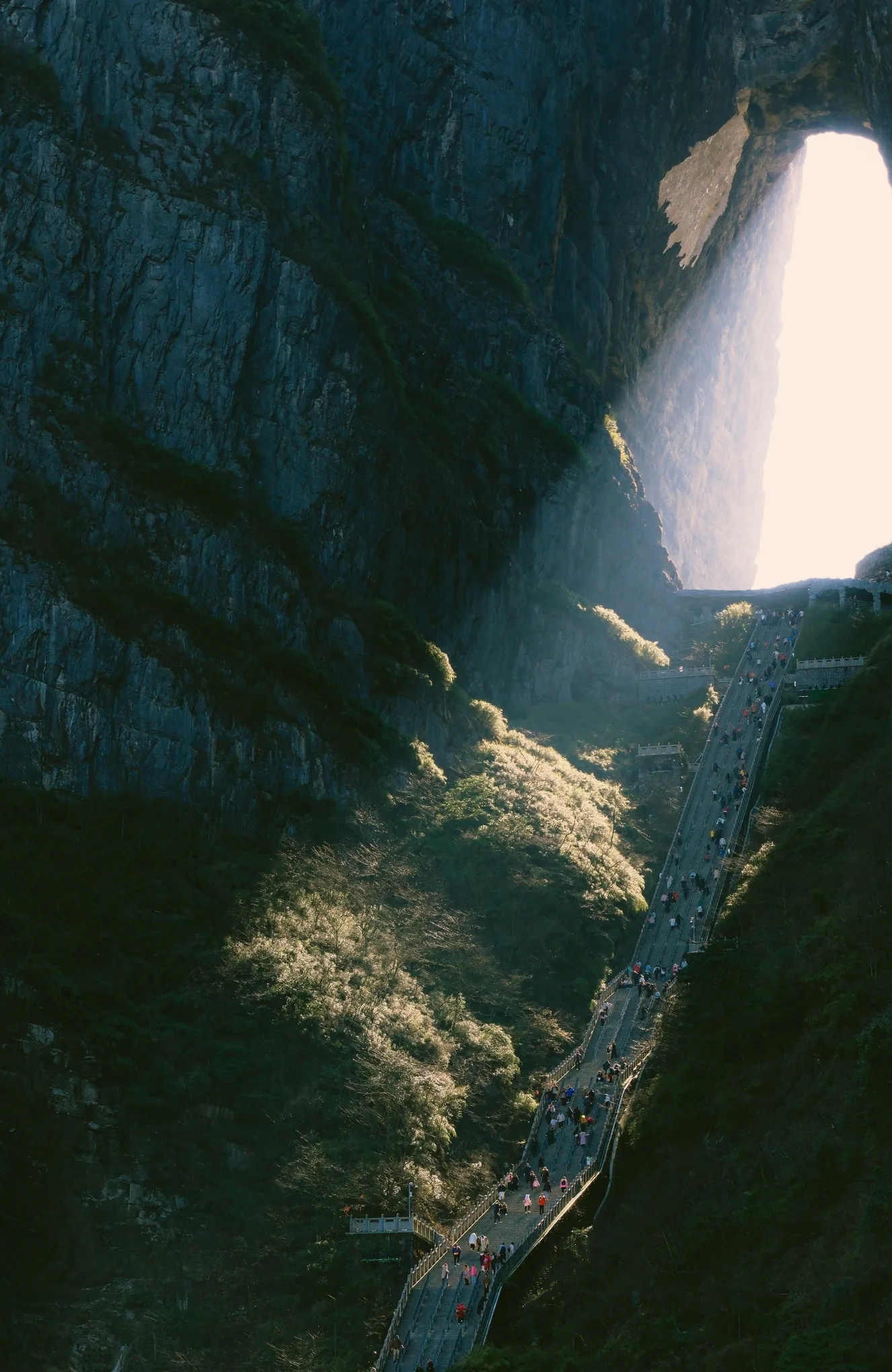 Zhangjiajie mountain landscape route
