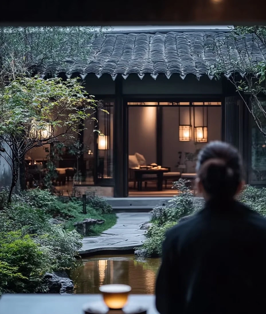 Chinese tea or heritage scene